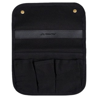 樂居家 露營椅扶手掛袋, 1個, 黑色, 1層