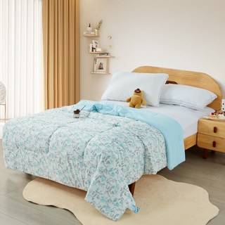 E-ROU 伊柔寢飾 韓國雪雲絲冰冰被, 沁藍花語