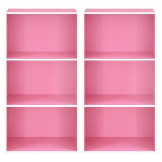 HOPMA 合馬家具 日式木紋三層櫃 G-309RD 2個, 粉紅色