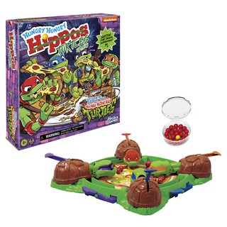 Hasbro 孩之寶 飢餓的河馬 忍者龜版 遊戲 G1012, 1個, 混合顏色