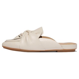 fitflop Delicato 柔軟扭結皮革穆勒鞋, 巴黎米色, 230