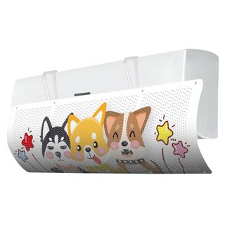 Daonz 180度可調式防直吹冷氣擋風板, 1個, DAONZ-DFB66-DOGS11