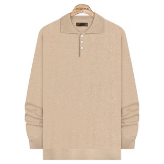 BLUEForce 男士 Milteunop 素色針織長袖Polo衫