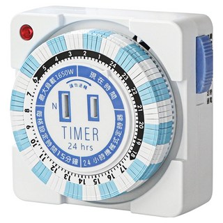 Kinyo 24小時多段安全定時器, 1個, TM25