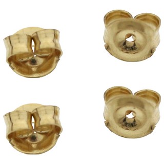 14K 金耳環背面耳釘手拿包 1 對