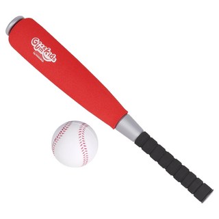 韓國 iWANNA Jim&Kids軟泡棉棒球+球棒組, 紅色, 1個