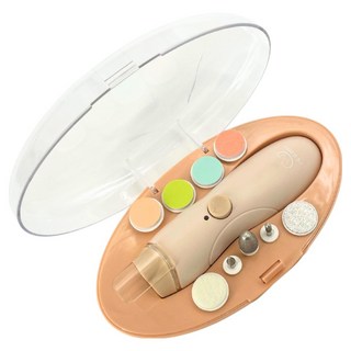 ecoomi 磨甲器充電款 TYPE-C充電, 奶油杏, 1組