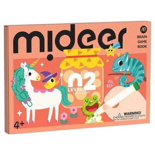 mideer 美術著色書 腦力啟蒙 LEVEL2, 1個, 多色