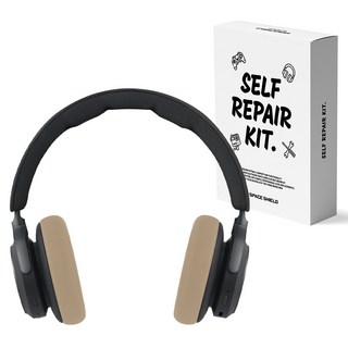SPACE SHIELD Bang & Olufsen Beoplay HX 兼容耳機耳罩保護套 束帶型 2入, 米色, 1個, 單一商品