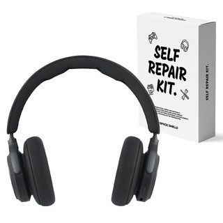 SPACE SHIELD Bang & Olufsen Beoplay HX 兼容耳機耳罩保護套 束帶型 2入, 黑色, 1個, 單一商品