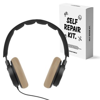 SPACE SHIELD Bang & Olufsen Beoplay H6 耳罩 耳機襯墊 耳罩套 左右耳一組, 1套, 單一商品, 米色