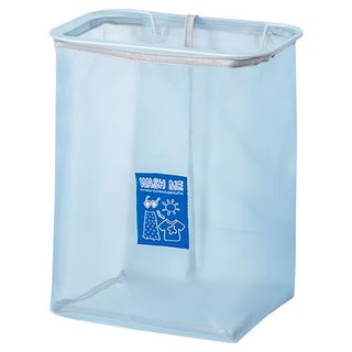 網格壁掛髒衣籃, 藍色