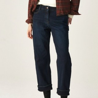 Olivia Lauren 女款捲邊寬版丹寧褲 VVCMP5W9251