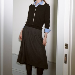 Olivia Lauren 羊毛褶襉傘裙 VOCDK5W9231