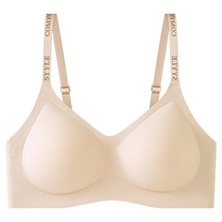 C.O.B 字母印花襯墊一體成型豐胸無鋼圈內衣