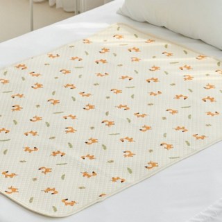 AGAZZANG 嬰幼兒防滑純棉防水墊 M號 狐狸款 1入