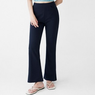 Cotton Closet 女性用 長/短版 高腰 隱藏式鬆緊帶 彈性 靴型西裝褲