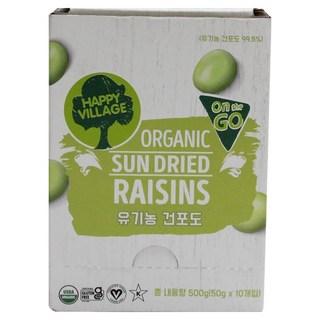 快樂村莊有機乾燥葡萄 10入, 500g, 1個