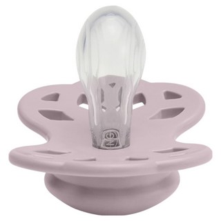 BIBS Infinity 雙扁型矽膠奶嘴, 1個, 淡紫色, 0~6個月