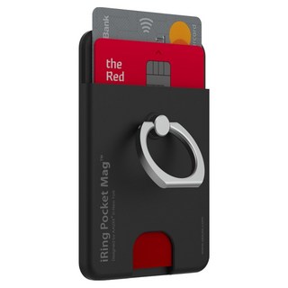 억스 아이링 포켓매그 슬림, 매트블랙, 1개