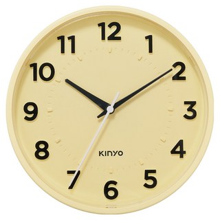 Kinyo 暮光時影大數字掛鐘 8.5吋 CL-219 1個, 黃色