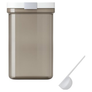 Houder 掀蓋磁勺奶粉罐 1.8L, 1個, 茶色