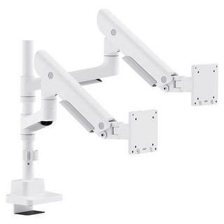 카멜마운트 듀얼 초 고중량 폴타입 모던 모니터암 MPD1PH, 1개, 화이트