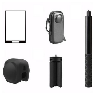 SPACE SHIELD Insta360 X5 相容運動相機自拍 Vlog 固定座三腳架配件 5件組, 1套, 單一商品