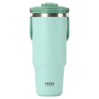 TYESO 泰碩 提手保溫杯 33#C款, 薄荷綠, 1200ml, 1個