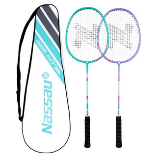낫소 배드민턴 라켓 알루미 버드 세트, NBMR-AB, 1세트