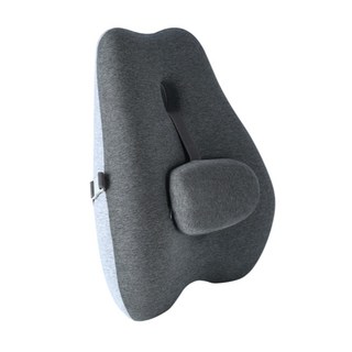 KOLKO 腰靠坐墊枕 A0318-1, 黑灰色