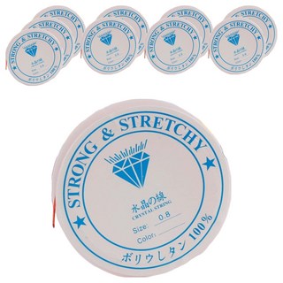 Uniart 彈力釣魚線 0.8cm, 10個, 隨機出貨