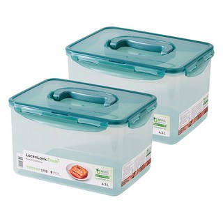 락앤락 프레쉬 MEDI 원핸들 김치통, 4.5L, 2개