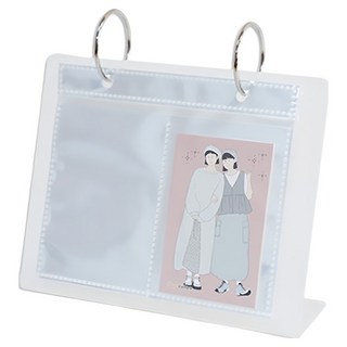 珠友文化 壓克力站立式雙格卡冊 PC-30086-01, 1個, 68片, 女孩