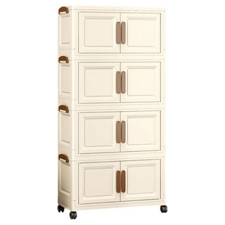 HOUDER 極簡實用層櫃 四層 YP504, 奶油黃