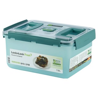 락앤락 MEDI 프레쉬 숨쉬는 김치통 투핸들, 7L, 1개