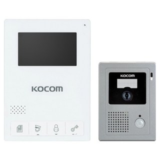 KOCOM 類比影像對講機 KCV-434 + 玄關攝影機 KC-C60 套組, KCV-434(影像對講機), KC-C60(攝影機)
