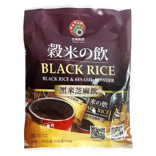 台灣榖堡 台灣公司貨 黑米芝麻飲, 30g, 10個裝, 1組