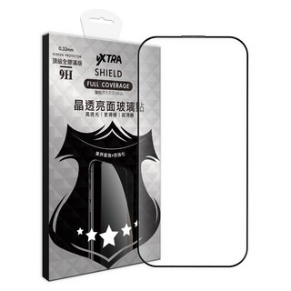 vXTRA 飛創 全膠貼合 亮面滿版 9H鋼化玻璃貼, 1個