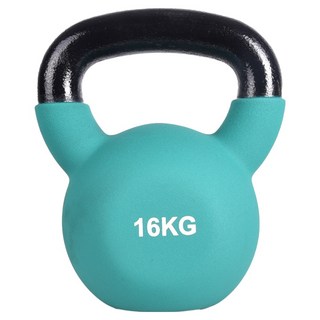 AD-ROCKET KettleBell 頂級鑄鐵 軟壺鈴, 1個, 綠色, 16kg