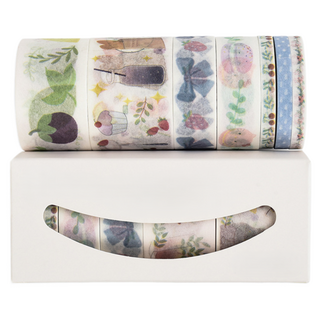 Beneble DIY 裝飾手帳紙膠帶 7款盒裝組, 1套, 午後時光