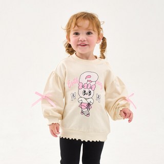 Esther Bunny Little 芭蕾舞伶可愛大學T恤