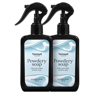 Tamsaa 強效除臭大容量織物香氛噴霧, 250ml, 2個, 純淨皂香