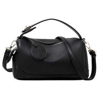 Elsso 柔軟波士頓斜揹包, 黑色