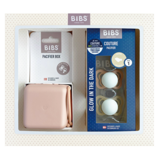 BIBS Couture 奶嘴禮盒組 夜光, 0-6m, 1套, 腮紅