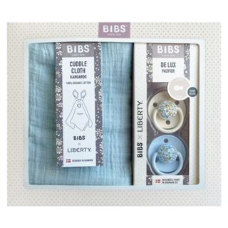 BIBS x Liberty安撫寶寶禮盒組, 0-18m, 1套, 寶貝藍