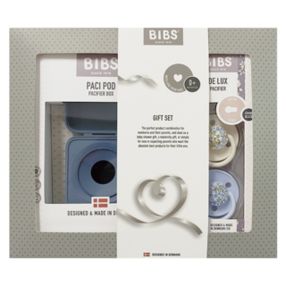 BIBS x Liberty經典印花禮盒組, 0-18m, 1套, 寶貝藍