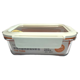 LocknLock 樂扣樂扣 新視界耐熱玻璃保鮮盒 長方形 C8 1L, 1個, 1個裝