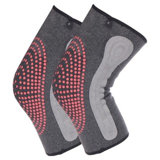 StarGo 石墨烯雙魚鱗彈簧支撐減壓護膝/能量自發熱護膝腿套/護具 非醫療用 緩解老寒腿/膝關節不適 2件組, 1組, 黑色