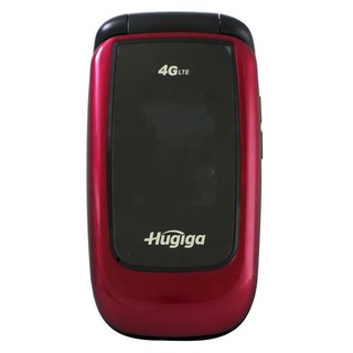 Hugiga 鴻碁國際 公司貨 大螢幕4G單卡折疊手機/長輩機 A38, 碧璽紅